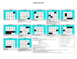 arlington public schools calendar