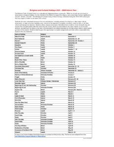Belmont Public Schools CALENDAR