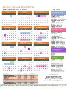 Barnegat Township School District calendar