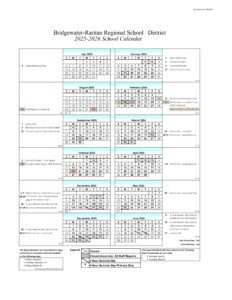 Bridgewater-Raritan Regional School District CALENDAR