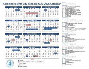 Colonial Heights Public Schools CALENDAR