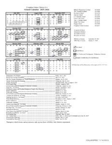 Creighton School District CALENDAR