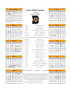 dover public schools calendar