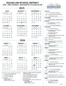 ENUMCLAW SCHOOL DISTRICT calendar
