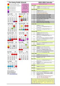Ewing Public Schools Calendar