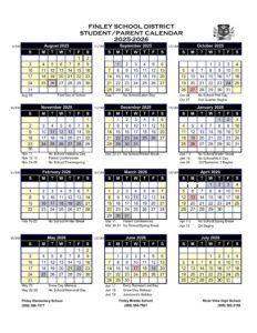 finley school district calendar