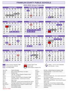franklin county public schools calendar