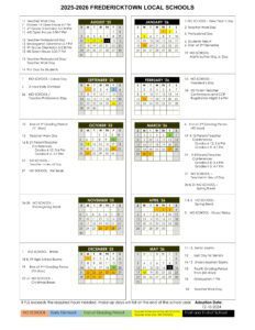 FREDERICKTOWN LOCAL SCHOOLS calendar