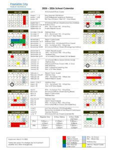 Franklin City Public Schools va Calendar