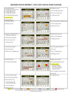 Granger School District CALENDAR