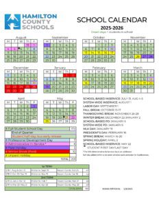 HAMILTON COUNTY SCHOOLS CALENDAR
