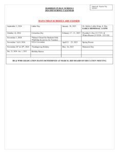 harrison public schools calendar