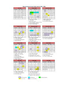 King and Queen County Public Schools CALENDAR