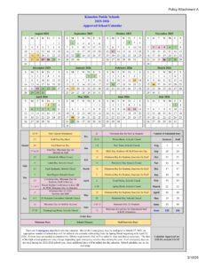 Kinnelon Public Schools calendar