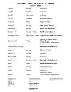 Loudon County Schools, TN CALENDAR