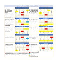 Littleton Public Schools calendar
