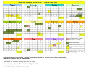 Lopatcong Township School Calendar