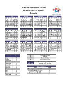 loudoun County Public Schools Calendar