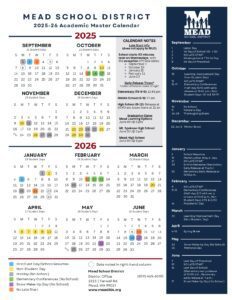 Mead School District calendar