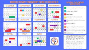 Middletown Township School District Calendar