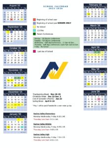 Naches Valley Schools CALENDAR