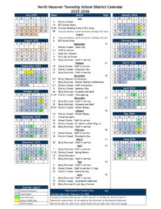 North Hanover Township School District Calendar
