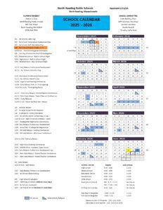 north reading school district calendar