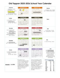 OLD TAPPAN SCHOOL DISTRICT CALENDAR