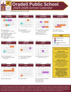 Oradell Calendar
