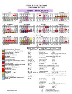 PENDERGAST DISTRICT CALENDAR