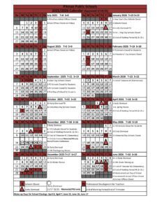 PITMAN SCHOOL DISTRICT CALENDAR