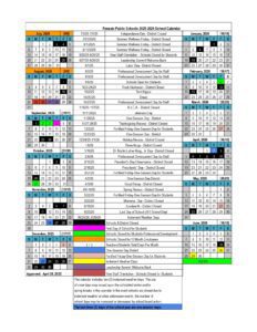 Passaic Public Schools Calendar