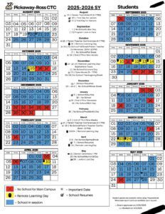 Pickaway-Ross CTC Calendar