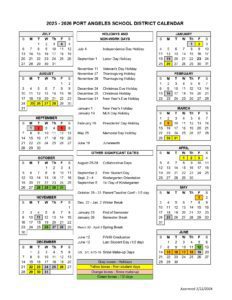 port angeles school district calendar