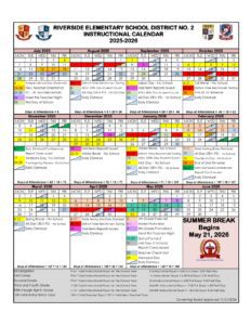 RIVERSIDE ELEMENTARY SCHOOL DISTRICT CALENDAR