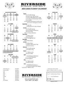 Riverside School District wa Calendar