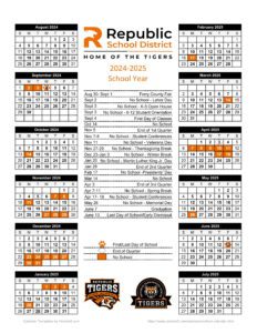 Republic School District WA Calendar
