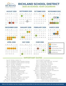 Richland School District CALENDAR