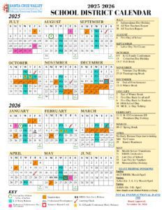 SANTA CRUZ VALLEY Unified School CALENDAR