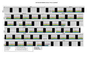 SECONDARY SCHOOL TRACK CALENDAR