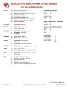 ST CLAIRSVILLE RICHLAND CITY SCHOOL DISTRICT