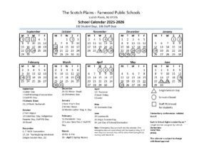 Scotch Plains - Fanwood Public Schools calendar