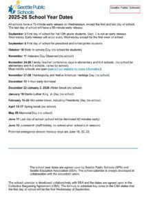 seattle public schools calendar
