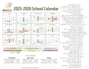 Sierra Vista Unified School District CALENDAR