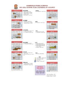 Somerville Public Schools Calendar
