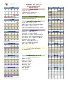 Tullahoma County Schools TN Calendar