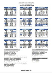 union city public schools calendar
