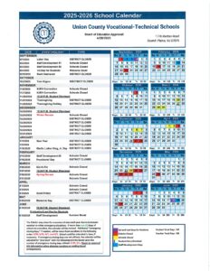 union county vocational technical schools calendar