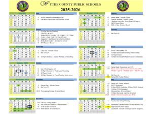wythe county public schools calendar