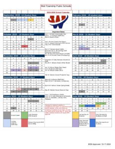 WALL TOWNSHIP PUBLIC SCHOOLS CALENDAR